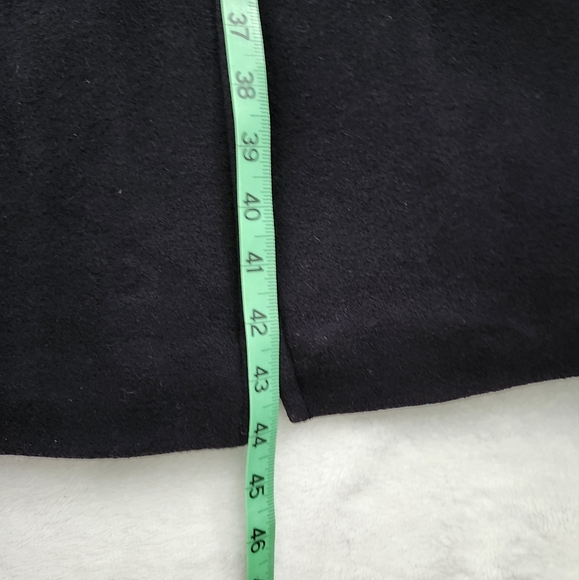 L. L. BEAN Women's 100% Lambswool Navy Blue Coat Relaxed Fit Thinsulate Size 10 - Picture 12 of 13